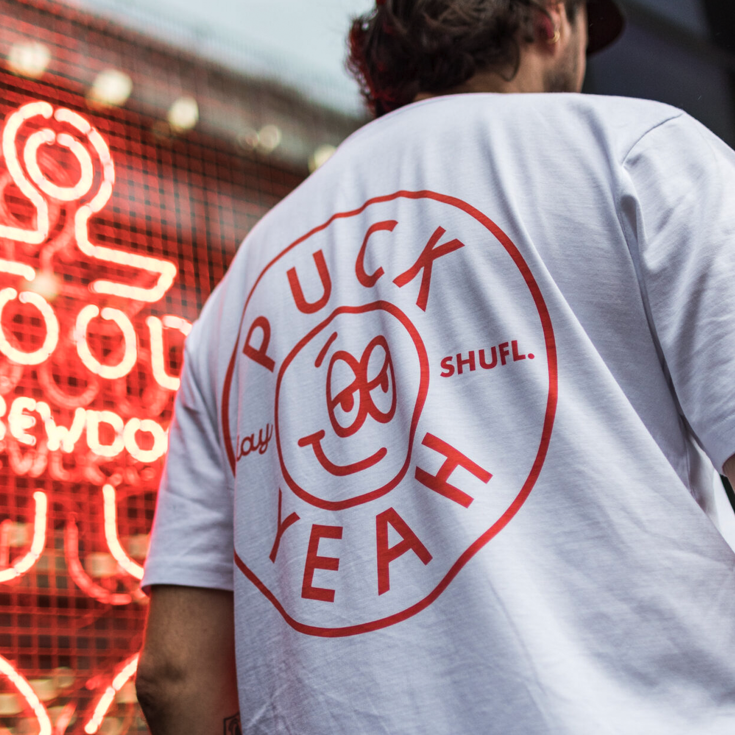 Puck Yeah! Play SHUFL. T-Shirt image