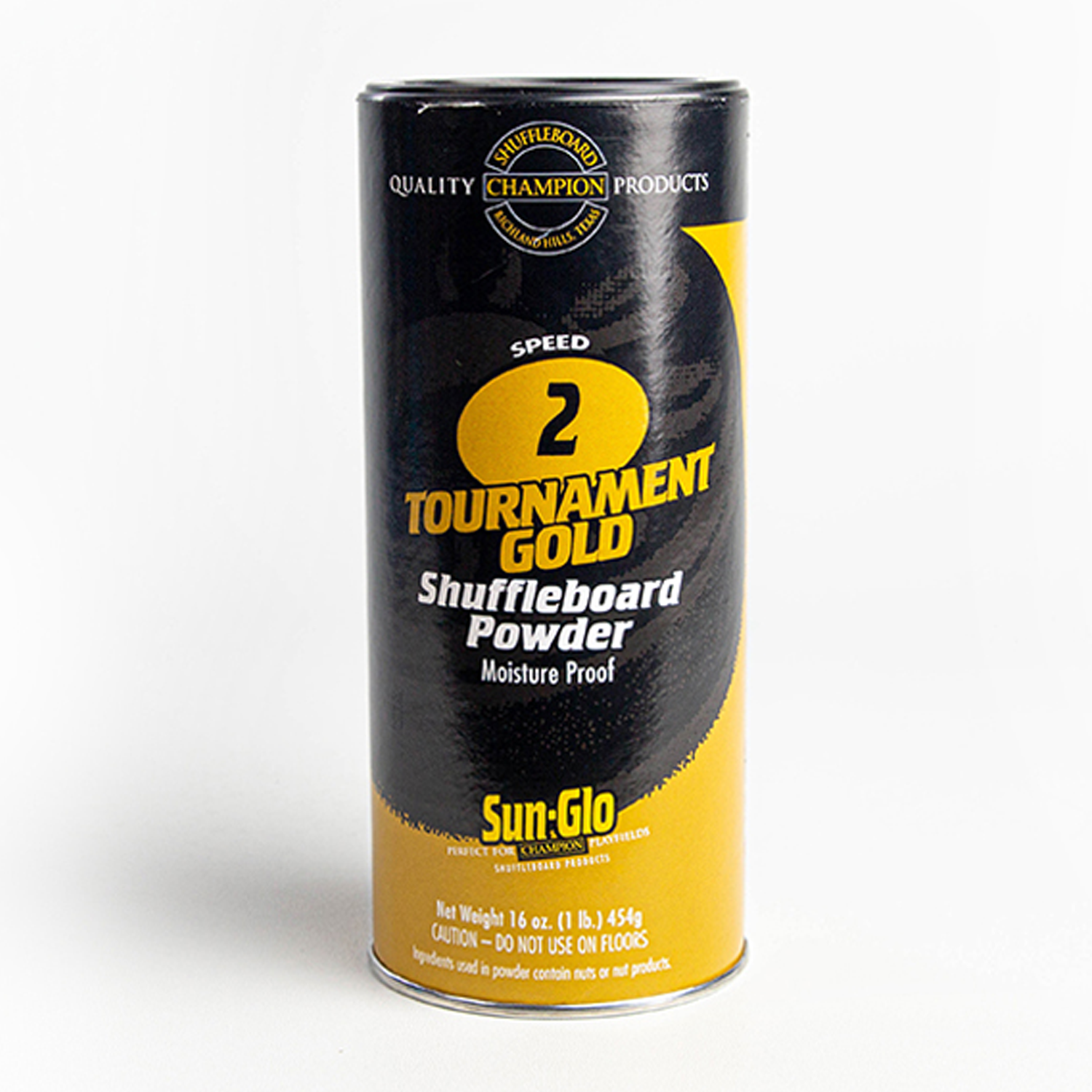 Sun-Glo Speed 2 Shuffleboard Powder, Tournament Gold (24 cans) image