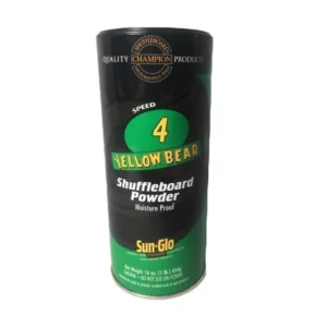 Sun-Glo Speed 4 Shuffleboard Powder, Yellow Bear (24 cans)